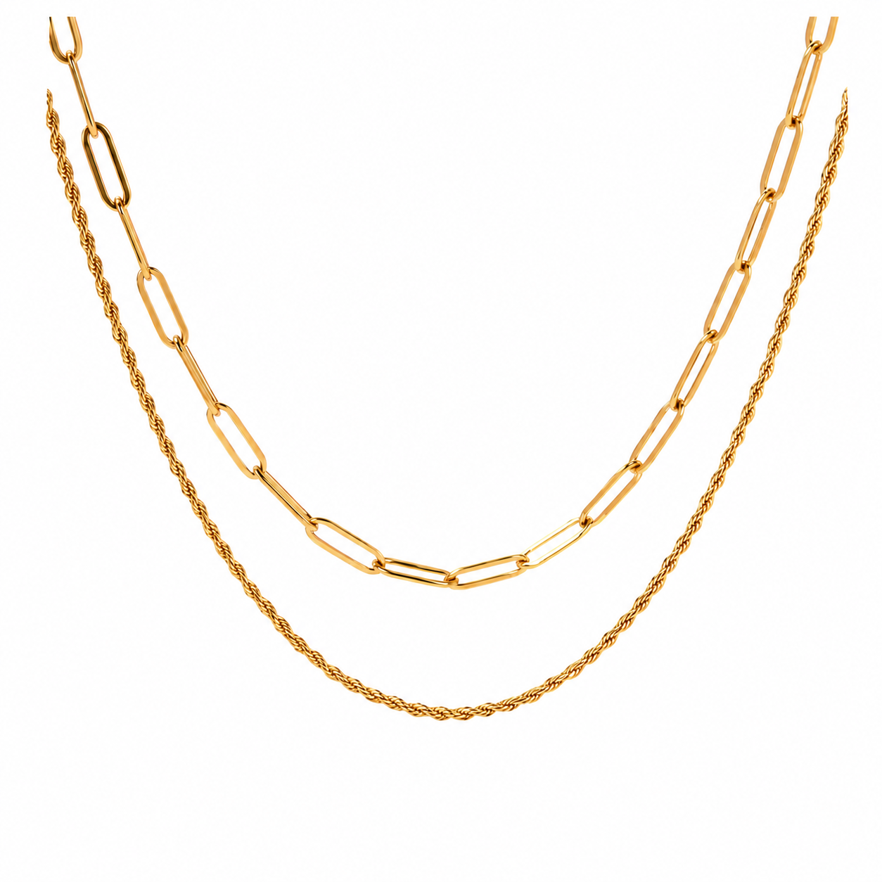 Soleil 18K Gold Plated Layered Necklace