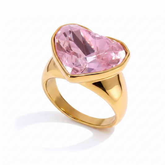Amour 18K Gold Plated Heart Ring